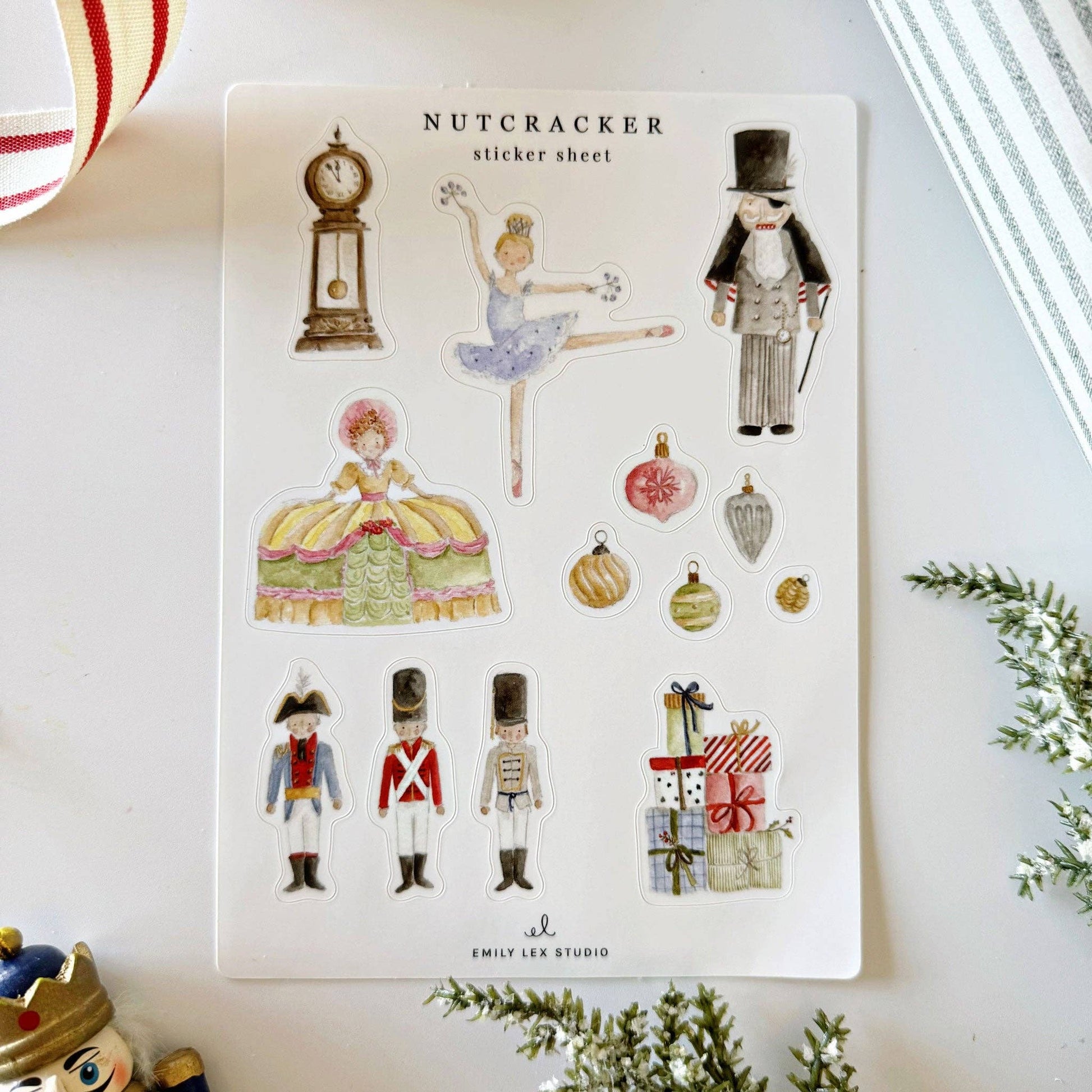 Nutcracker sticker sheets - Market 12