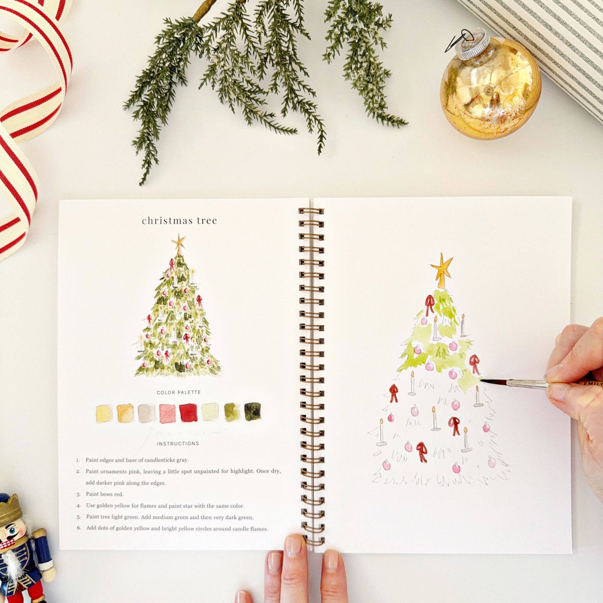 Nutcracker watercolor workbook - Market 12