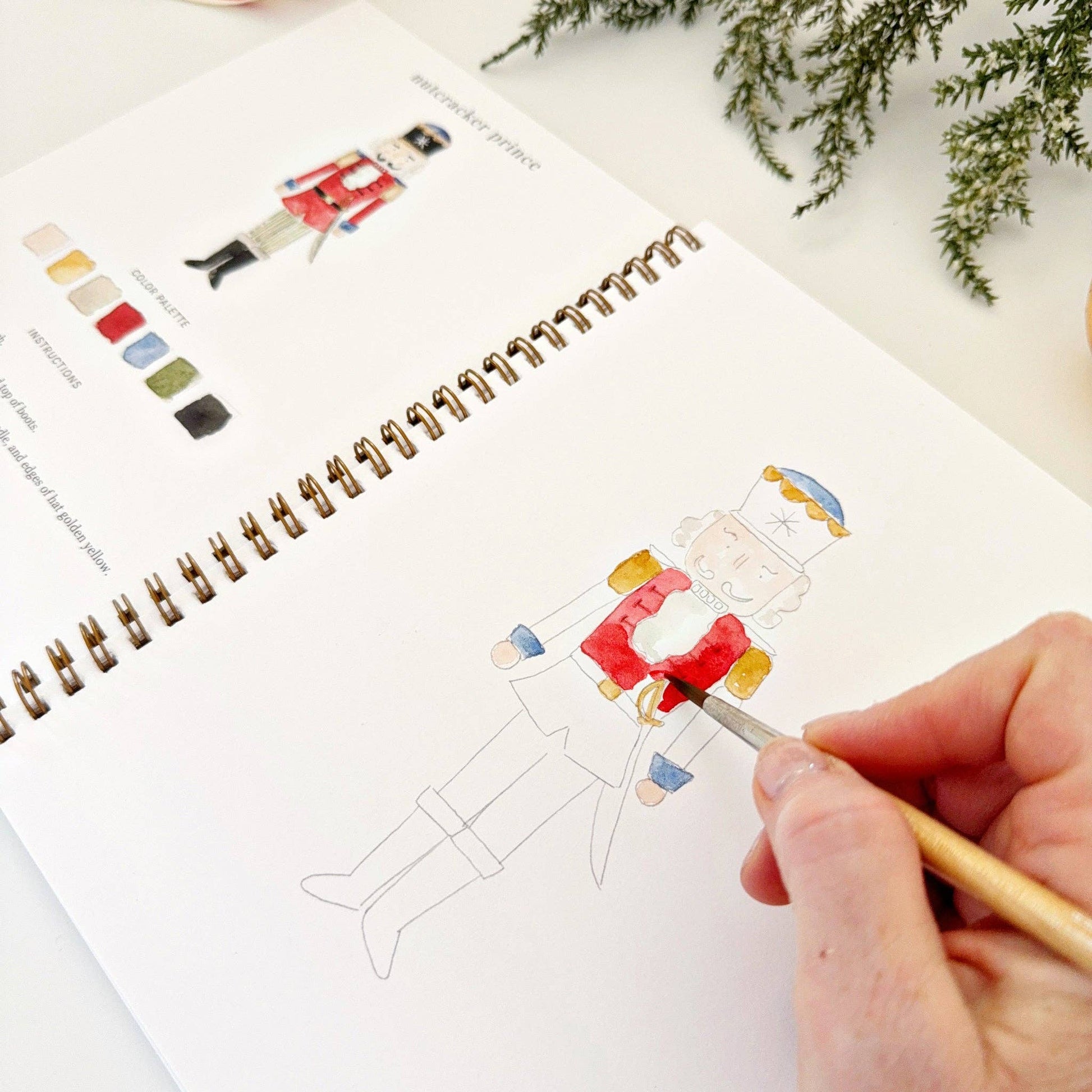 Nutcracker watercolor workbook - Market 12