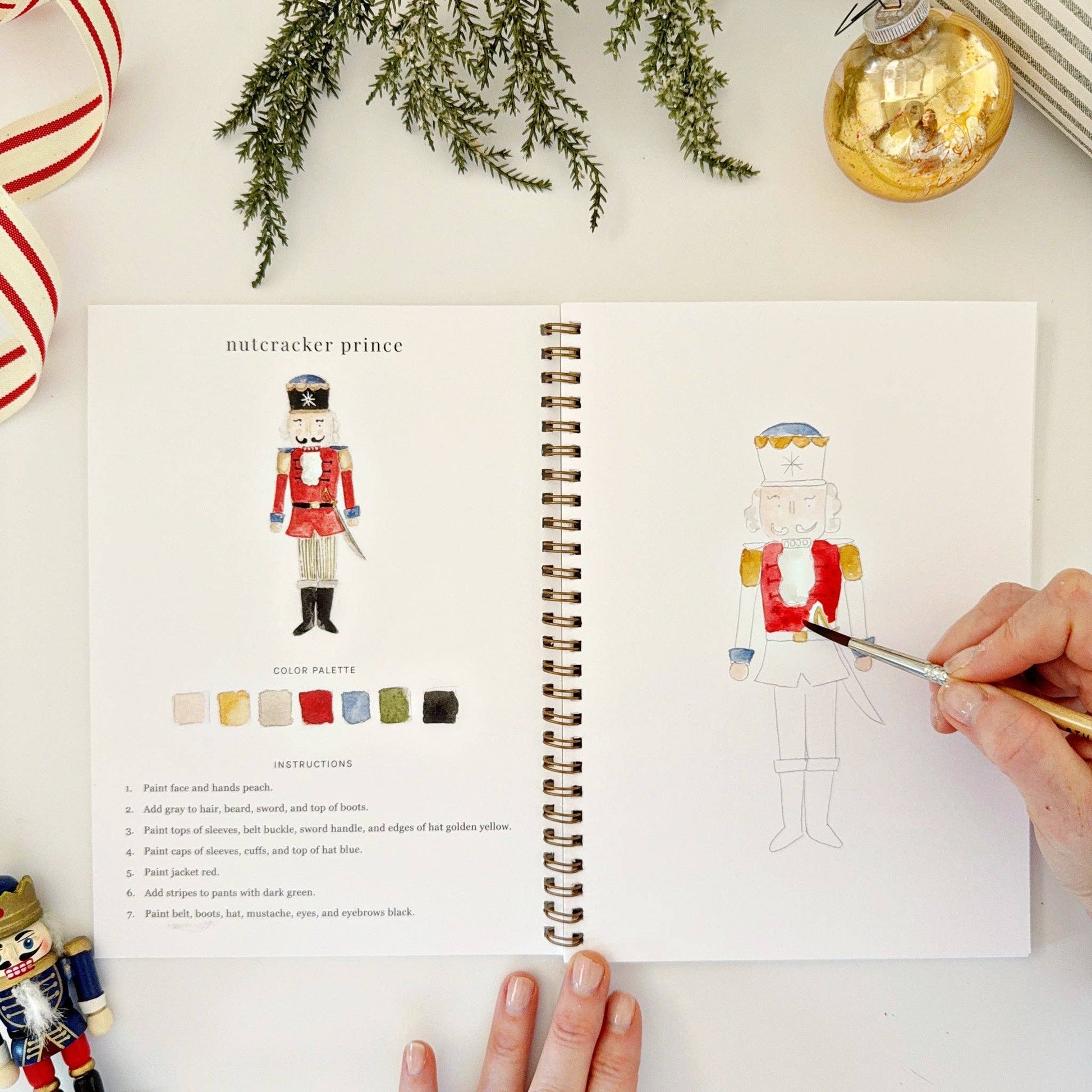 Nutcracker watercolor workbook - Market 12