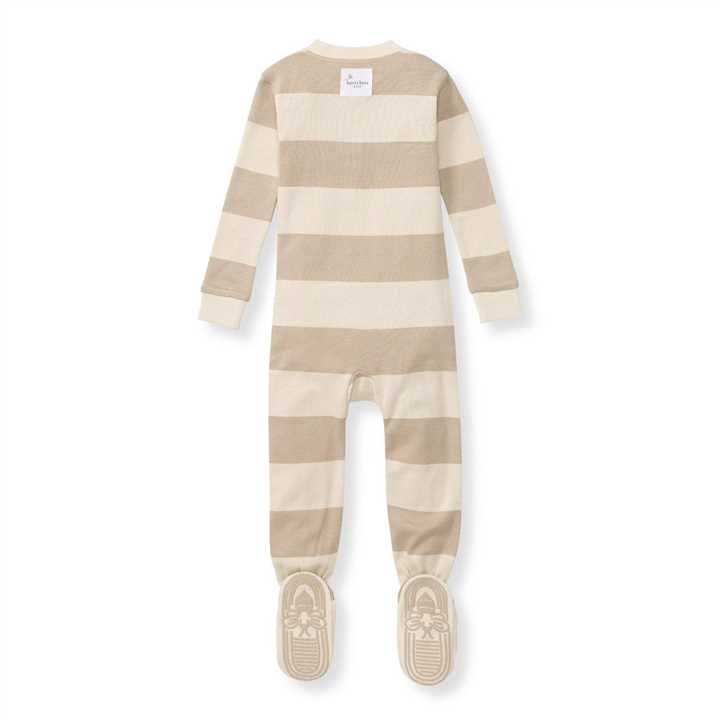 Oat Rugby Stripe Sleeper: Oat - Market 12