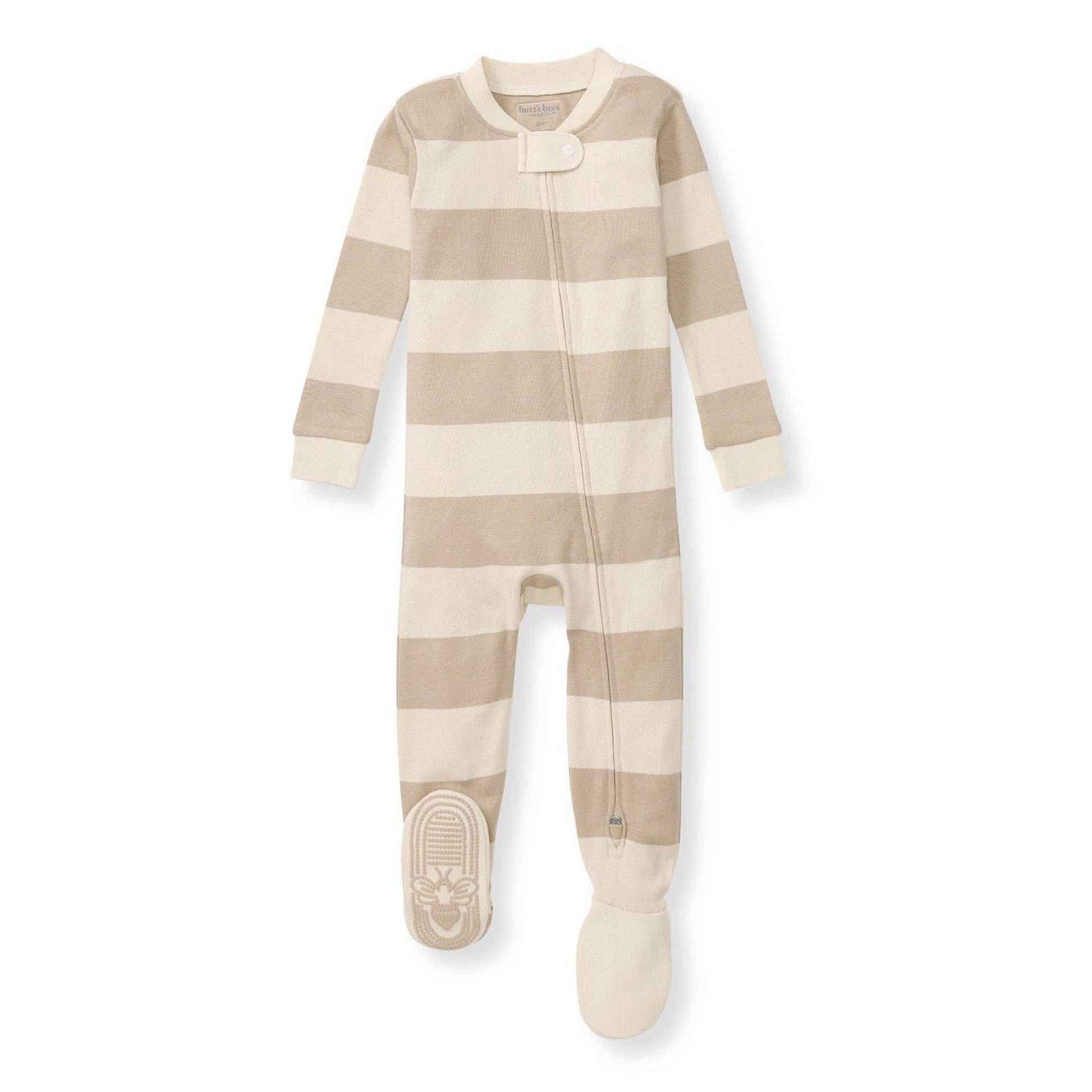 Oat Rugby Stripe Sleeper: Oat - Market 12