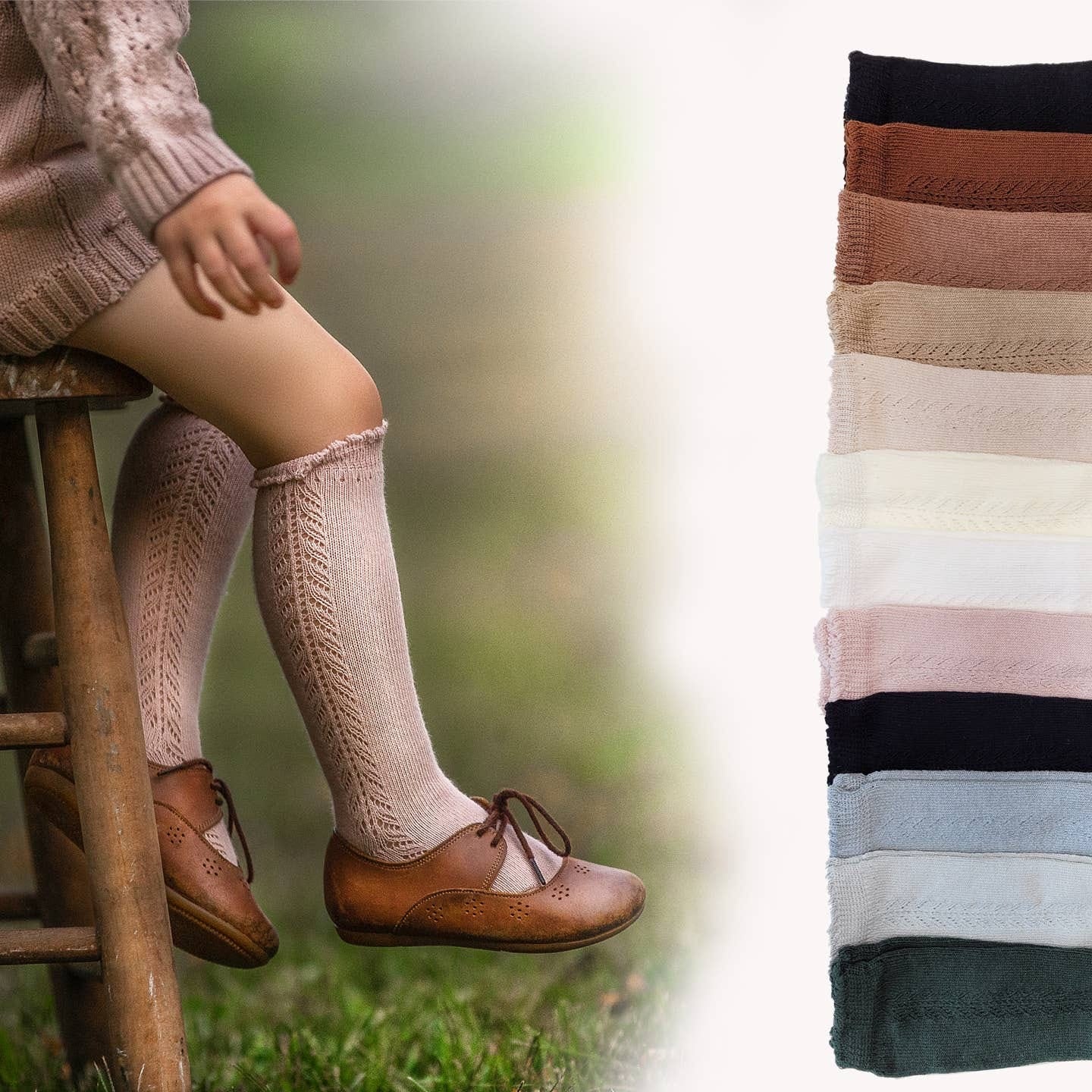 Olive & Cradle Knee Highs - Market 12