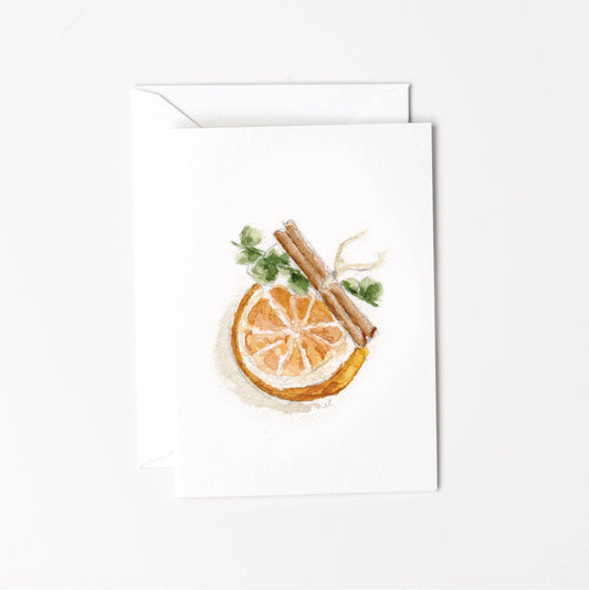 Orange spice mini notecard - Market 12