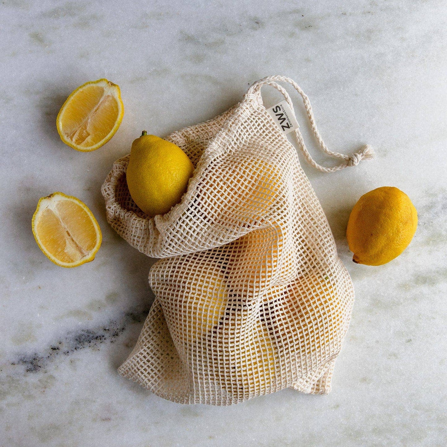 Organic Cotton Mesh Produce Bag: Natural, 1 Large - Market 12