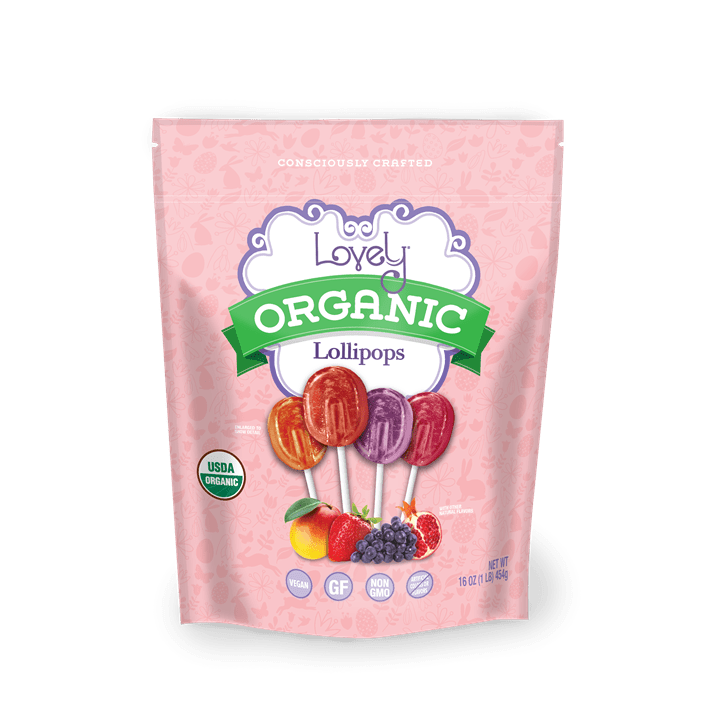 Organic Lollipops: Blue - Market 12