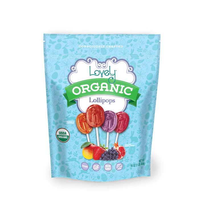 Organic Lollipops: Blue - Market 12