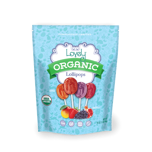 Organic Lollipops: Blue - Market 12