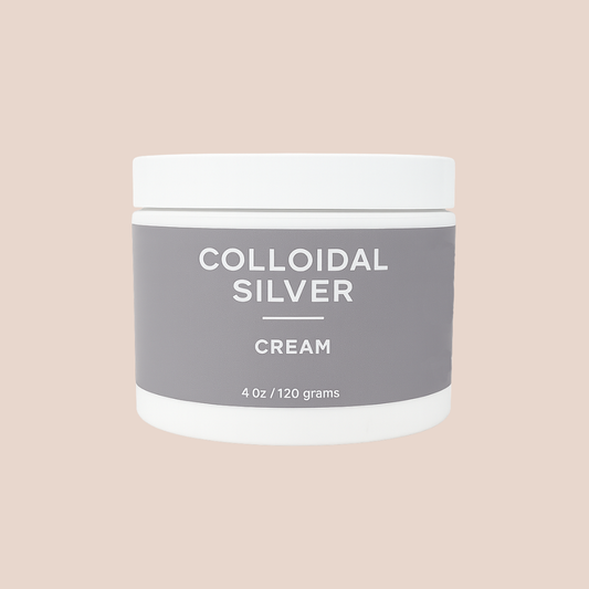 4oz Colloidal Silver Organic Cream | antibacterial + eczema: 4oz