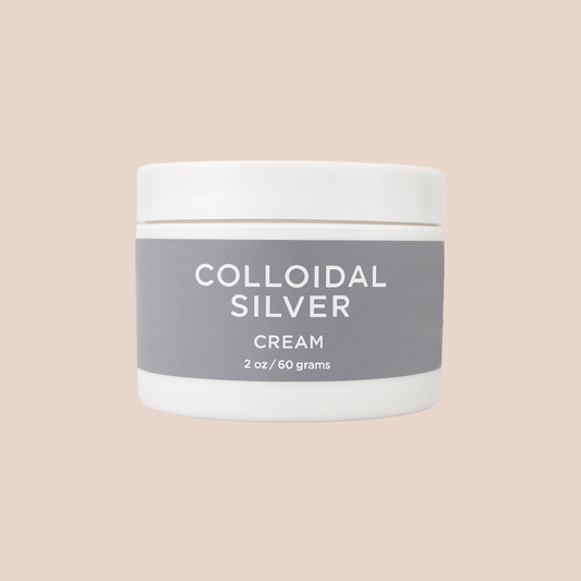 2oz Colloidal Silver Organic Cream | antibacterial + eczema: 2oz