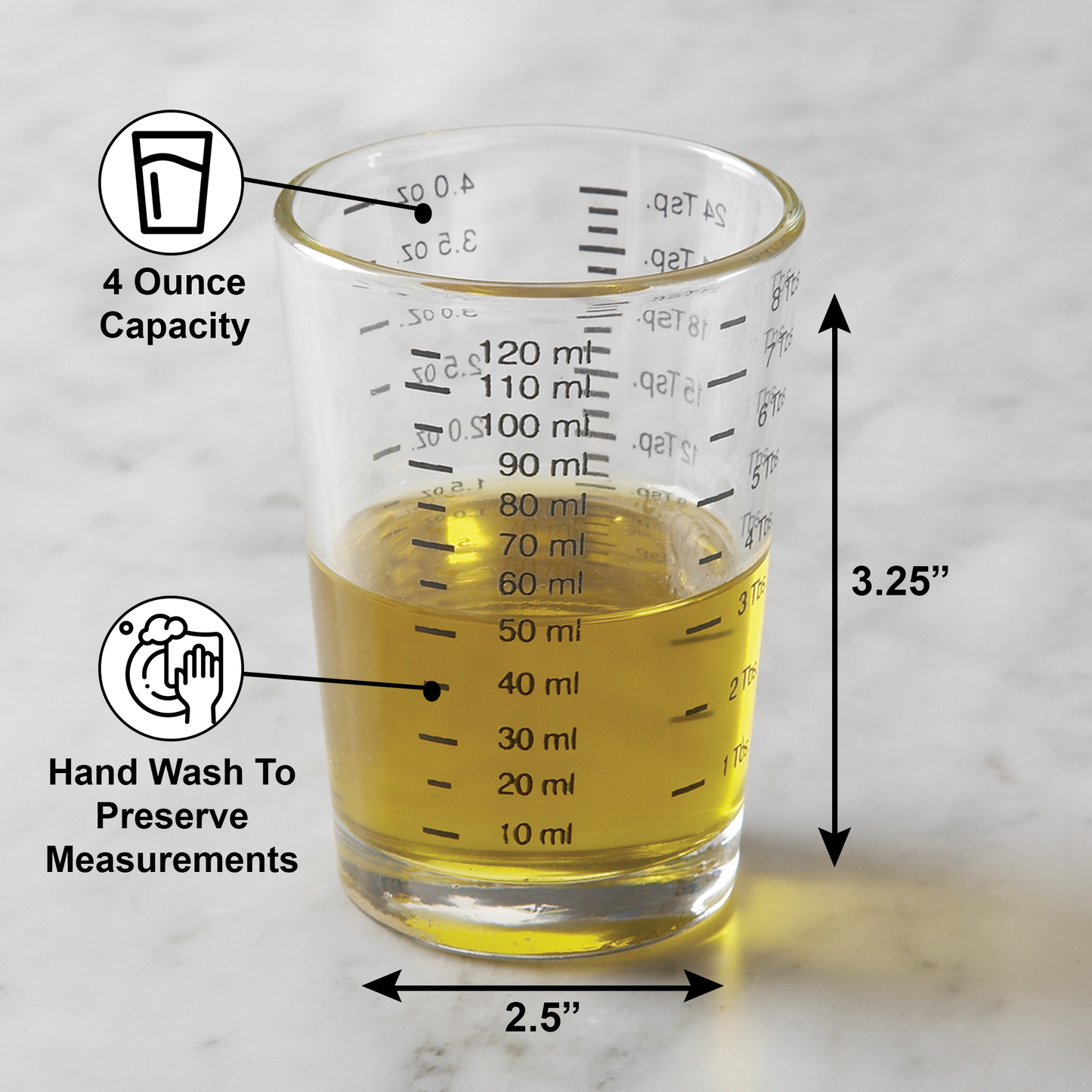 Mini Measuring Glass, 4 oz.