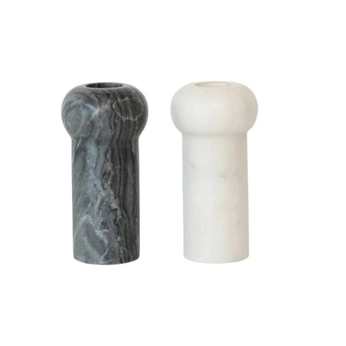 Marble Taper Holder, 2 Colors