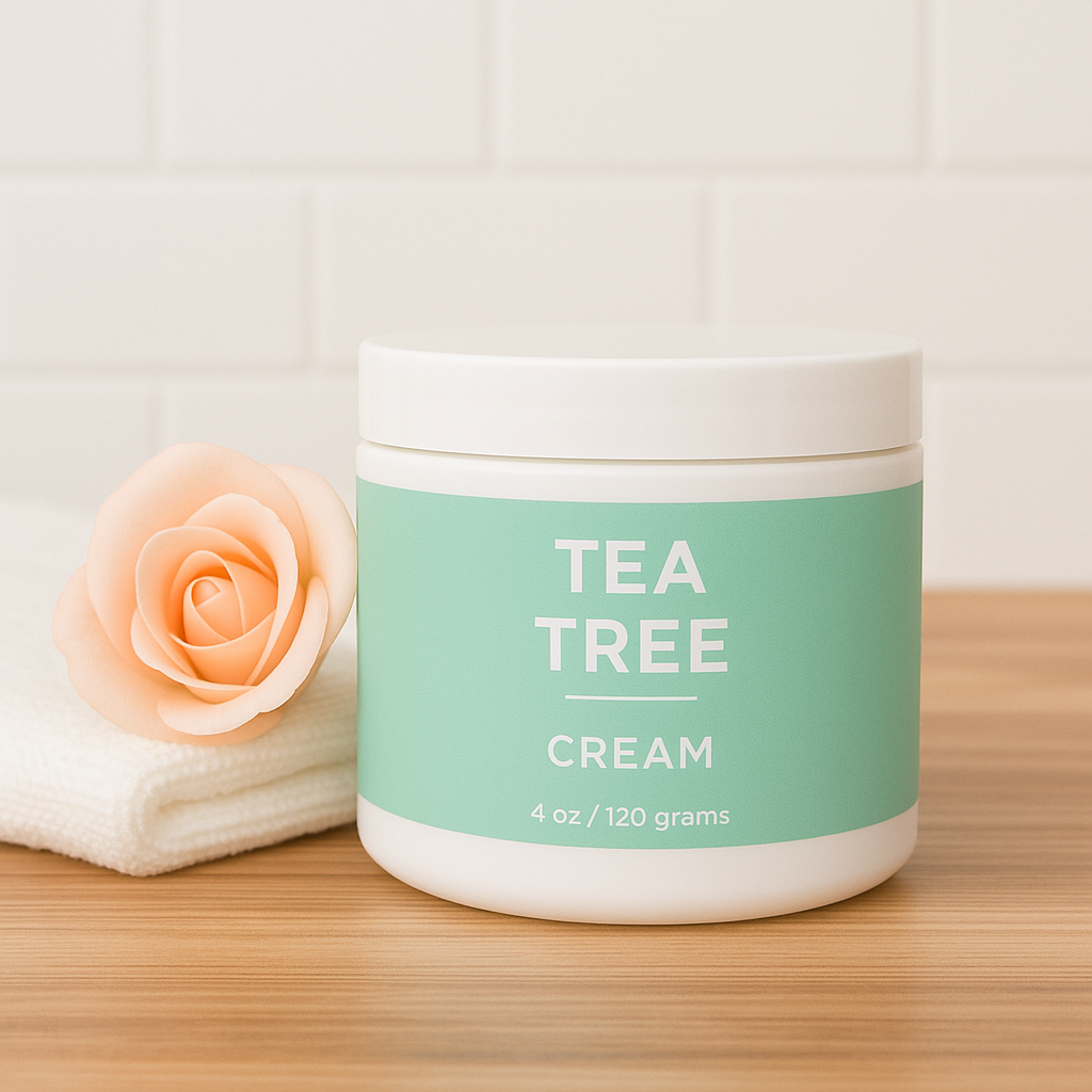 2oz Tea Tree Organic Cream - fungal + candida: 2oz