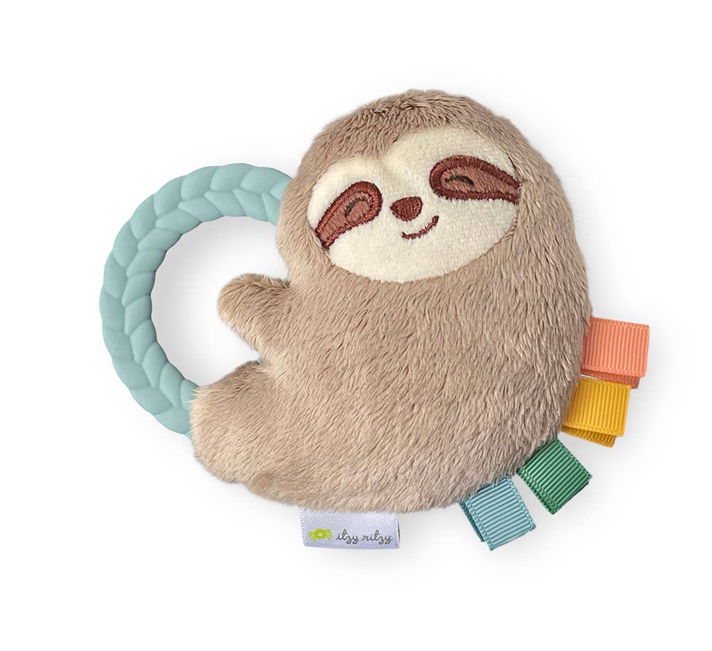 Sloth Ritzy Rattle Pal™ Plush Rattle Pal with Teether: Sloth