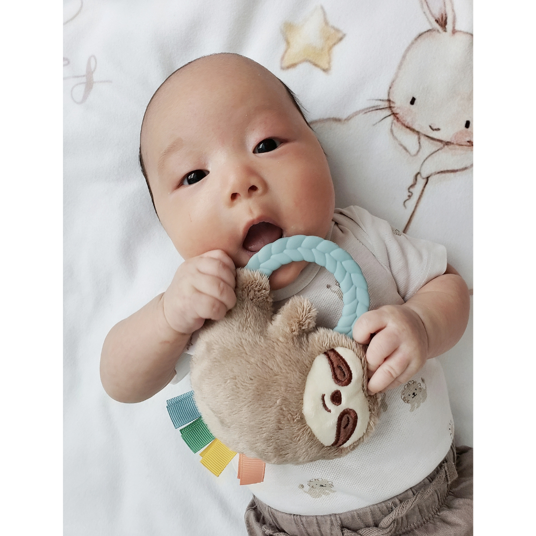 Sloth Ritzy Rattle Pal™ Plush Rattle Pal with Teether: Sloth
