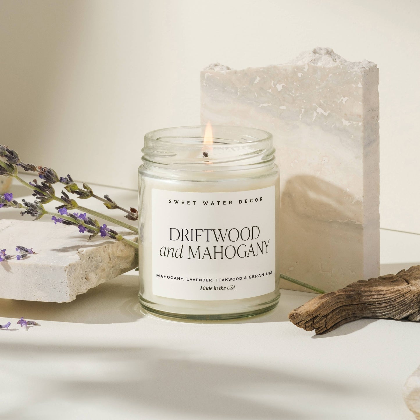 Driftwood and Mahogany 9 oz Soy Candle