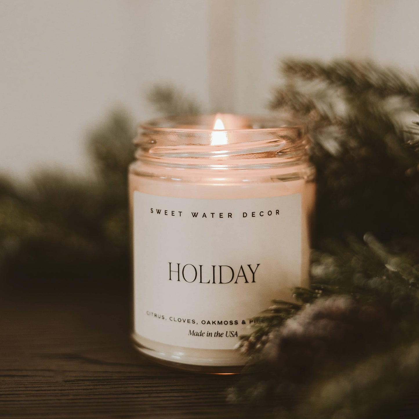 Holiday 9 oz Soy Candle - Christmas Home Decor