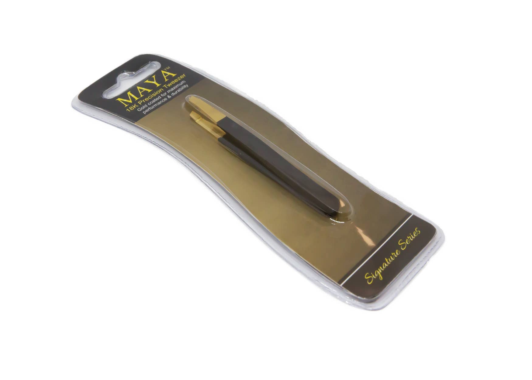Precision Tweezer gold 4" Slant Market 12