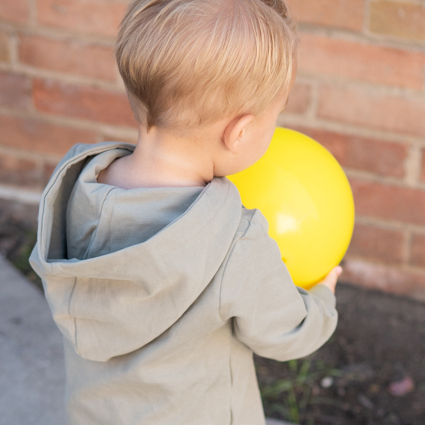 French Terry Hoodie Romper | Sage