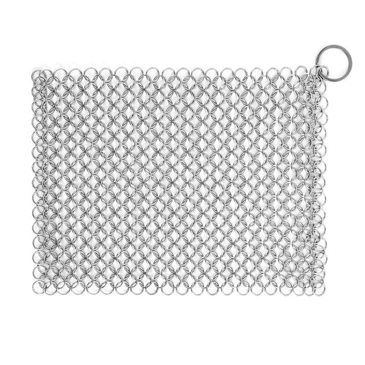 Outset Chain Mail Cast Iron Cleaner and Scrubber, 8” x 6”