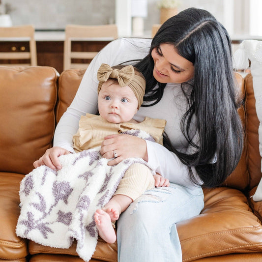 Pansy Double - Layer Bamboni® Mini Blanket - Market 12