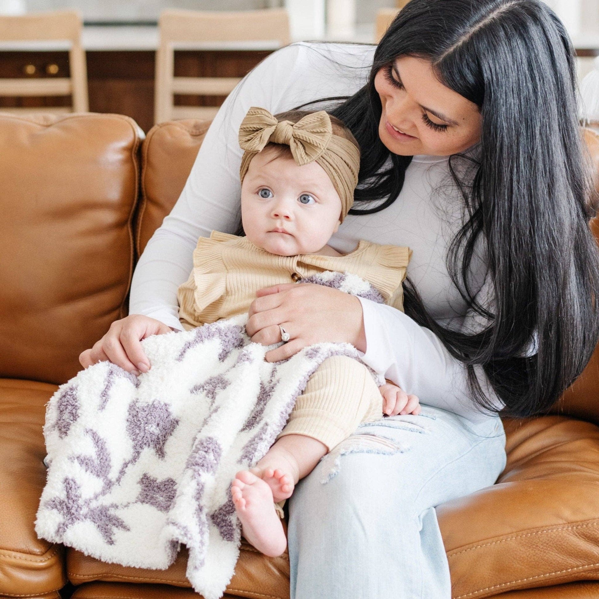 Pansy Double - Layer Bamboni® Mini Blanket - Market 12