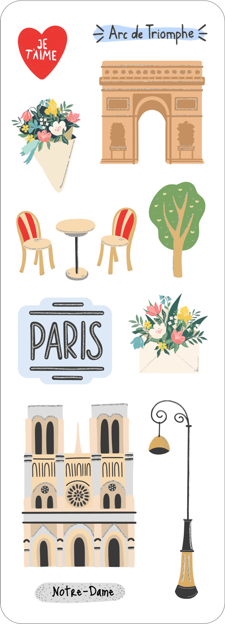 Paris Sticker Set - Market 12