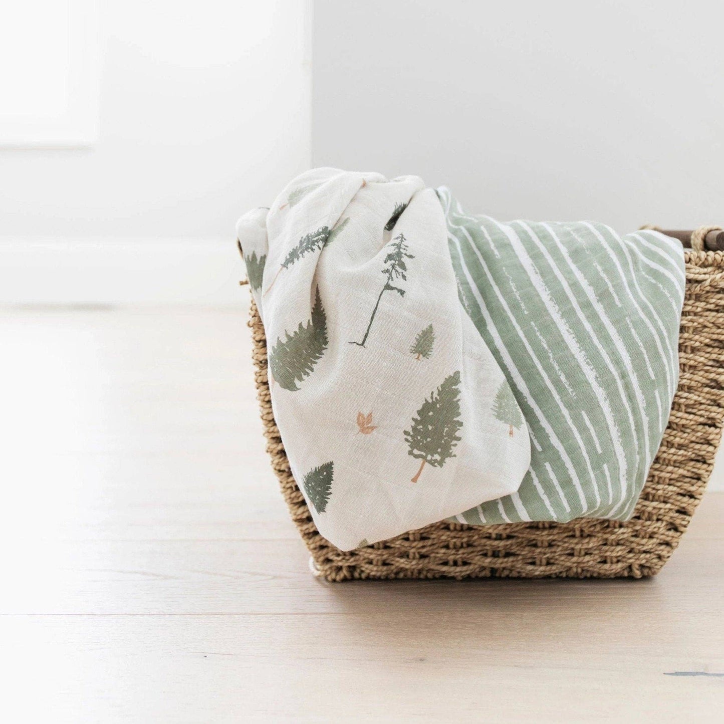 Pine COTTON MUSLIN 2 PACK SWADDLES - Market 12