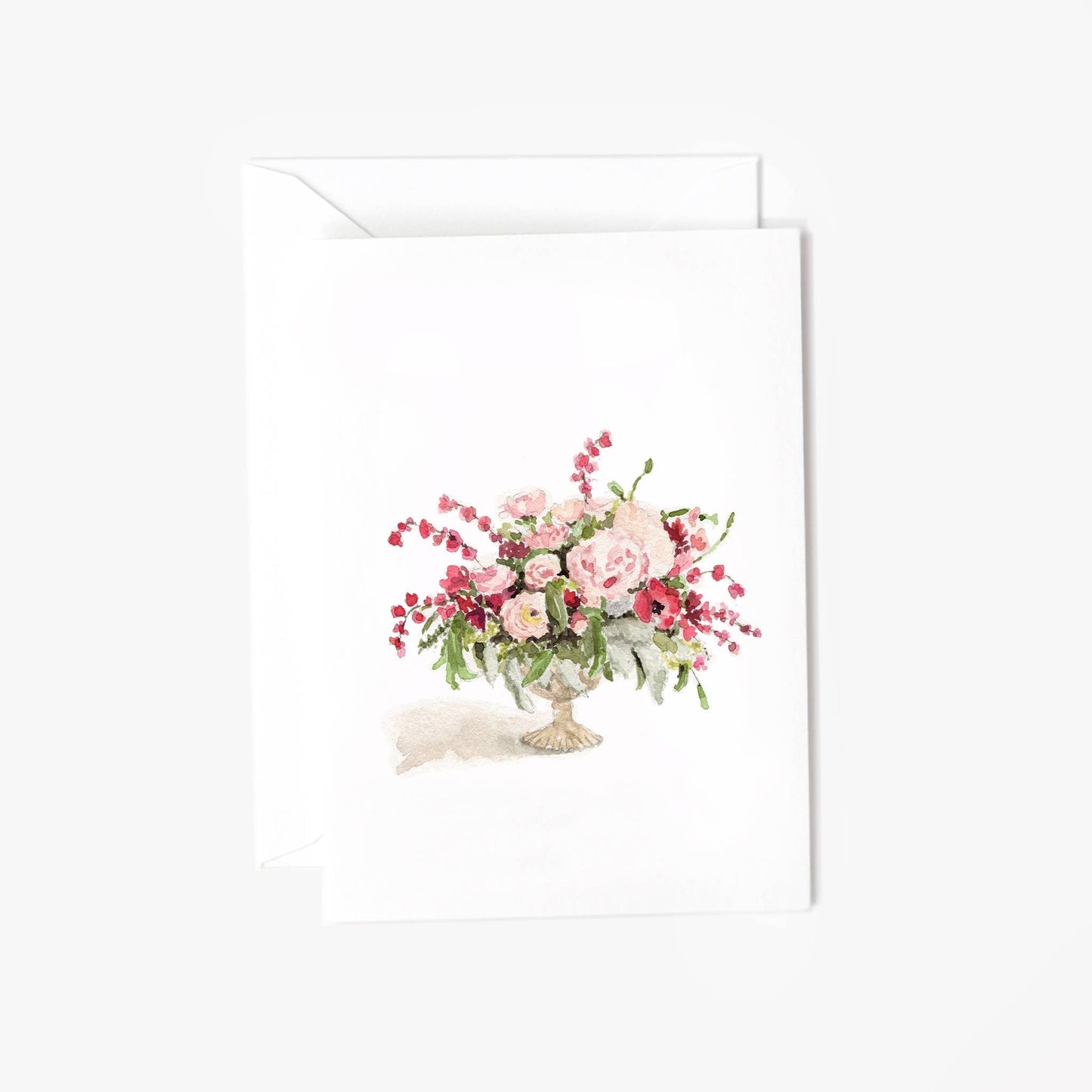Pink bouquet mini notecard - Market 12