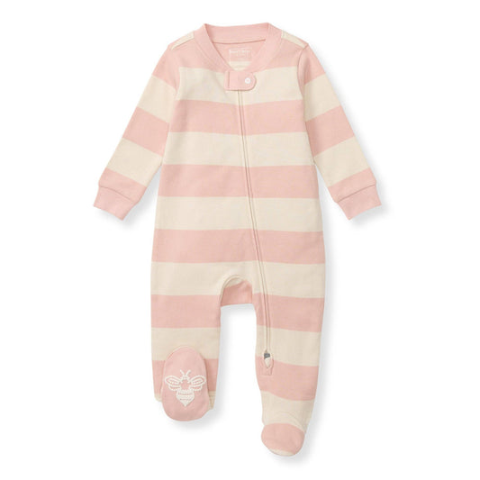 Pink Rugby Stripe Sleep & Play: Pink Sand - Market 12
