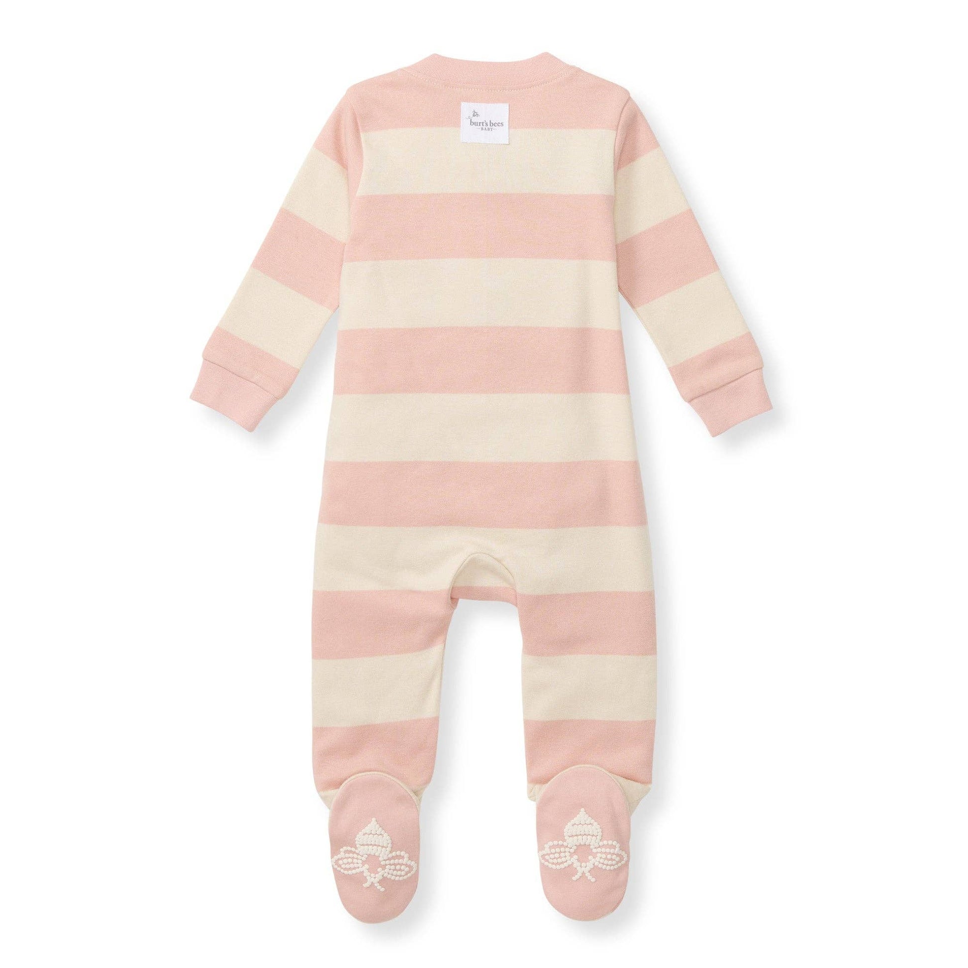 Pink Rugby Stripe Sleep & Play: Pink Sand - Market 12