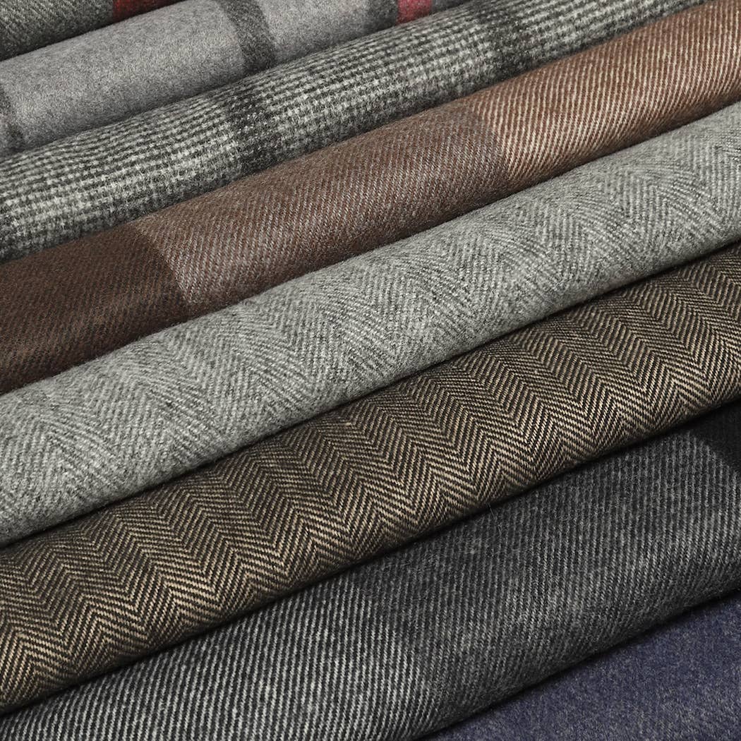 Plaid Herringbone Lightweight Cashmere Feel Scarf : 04 - 06, One size - Market 12