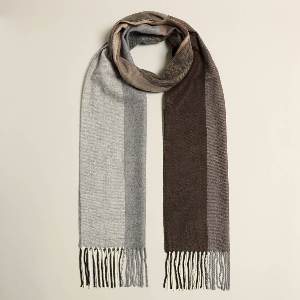 Plaid Herringbone Lightweight Cashmere Feel Scarf : 04 - 06, One size - Market 12