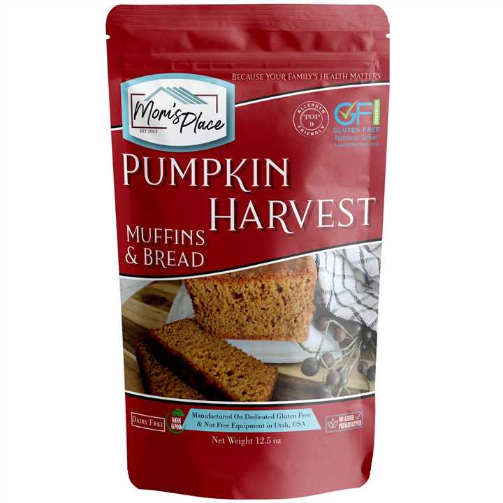 Pumpkin Harvest Bread or Muffin Mix GF - Market 12