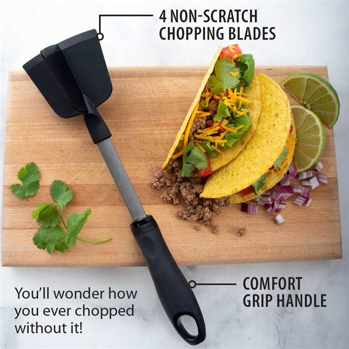 Rada Meat Chopper Untensil, Safe on Delicate pans and skillets - Market 12