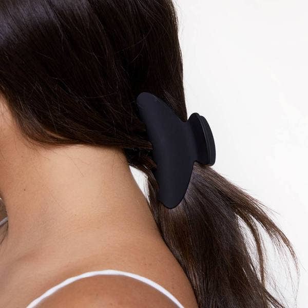 Recycled Plastic Medium Claw Clips 2pc - Black & Tort - Market 12