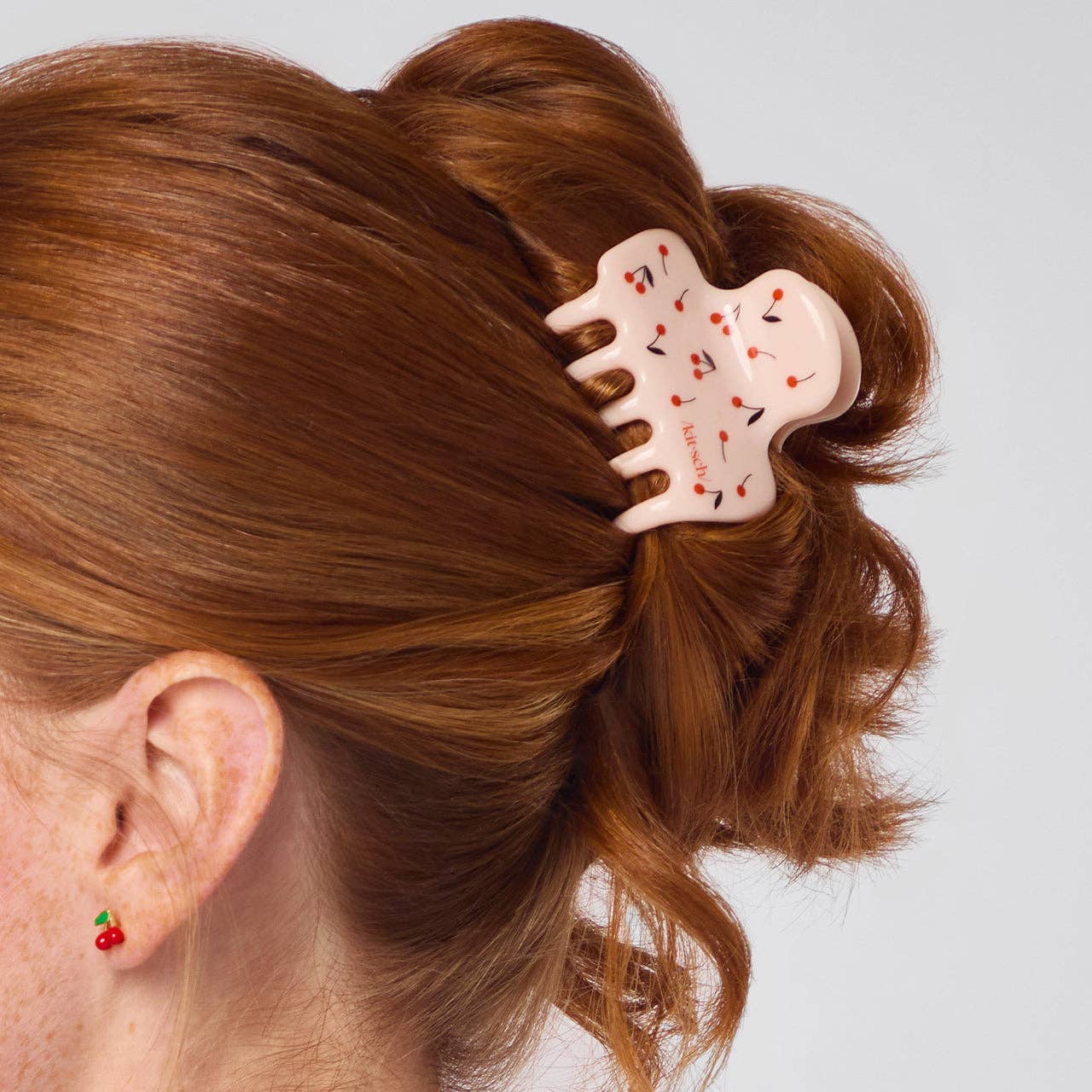 Recycled Plastic Medium Cloud Clip - Cherry Print - Market 12