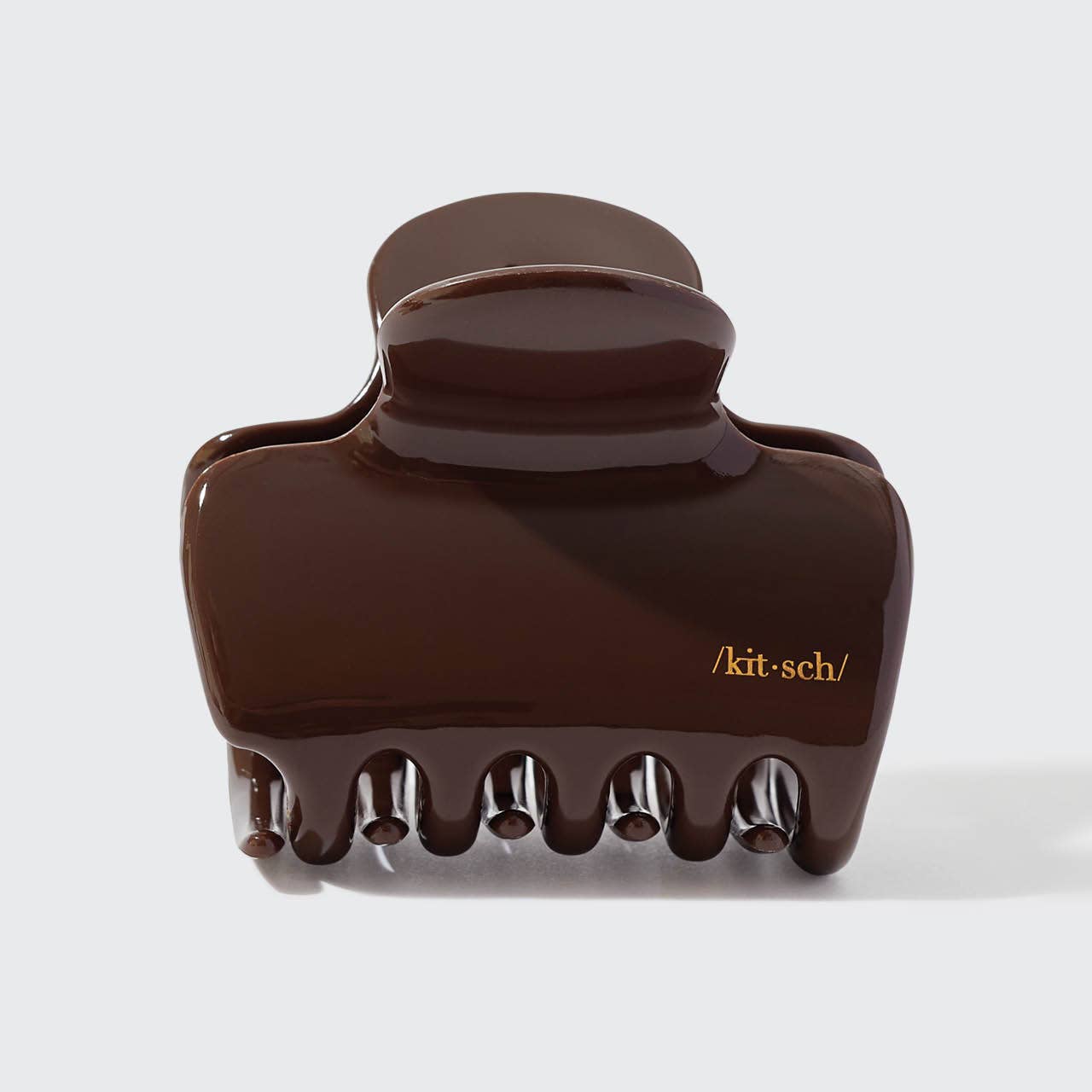 Recycled Plastic Puffy Cloud Clip 1pc - Chocolate - Market 12