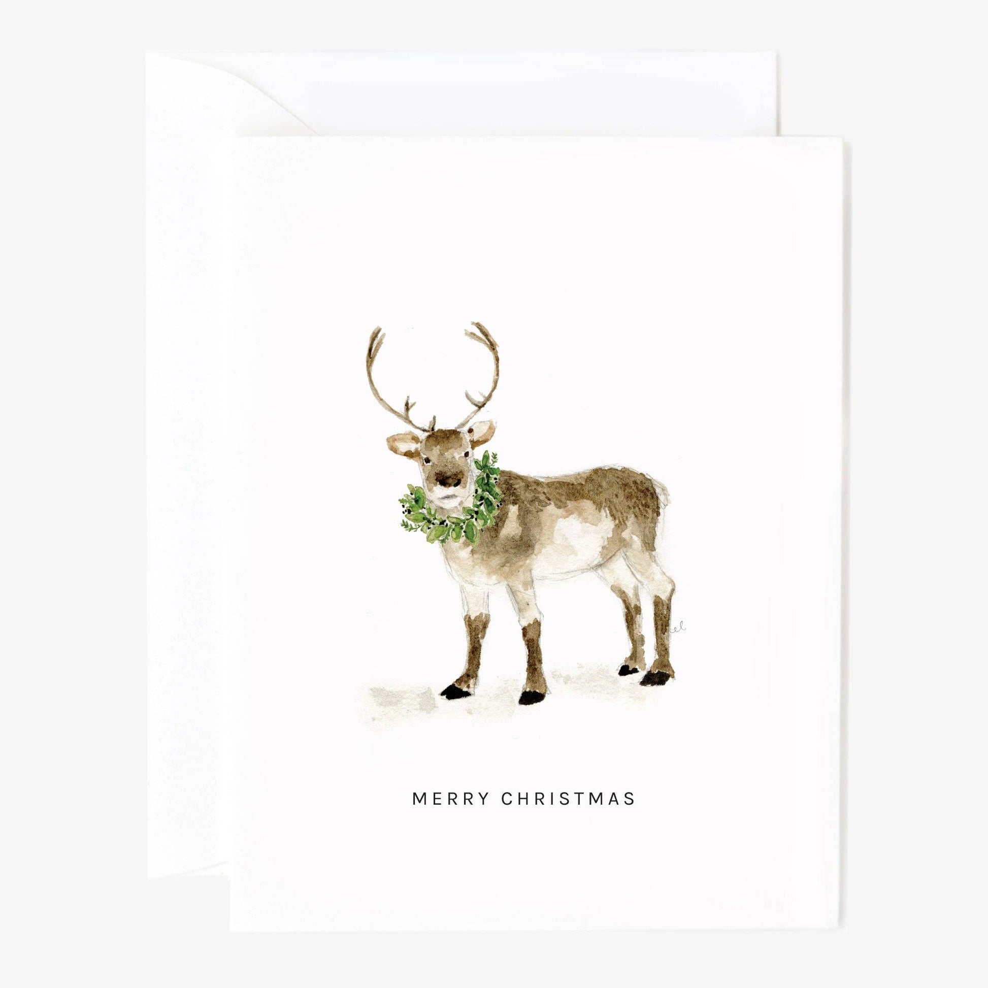 Reindeer merry christmas card - Market 12