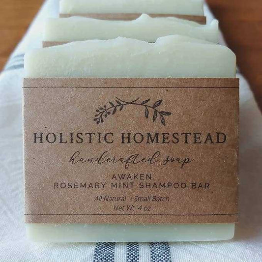 Rosemary Mint Herbal Shampoo Bar - Market 12