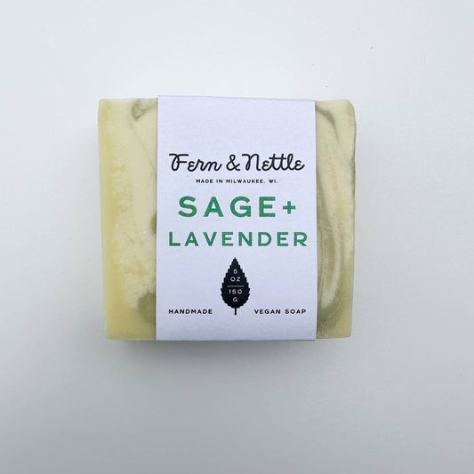 Sage + Lavender Handmade Vegan Soap - Market 12