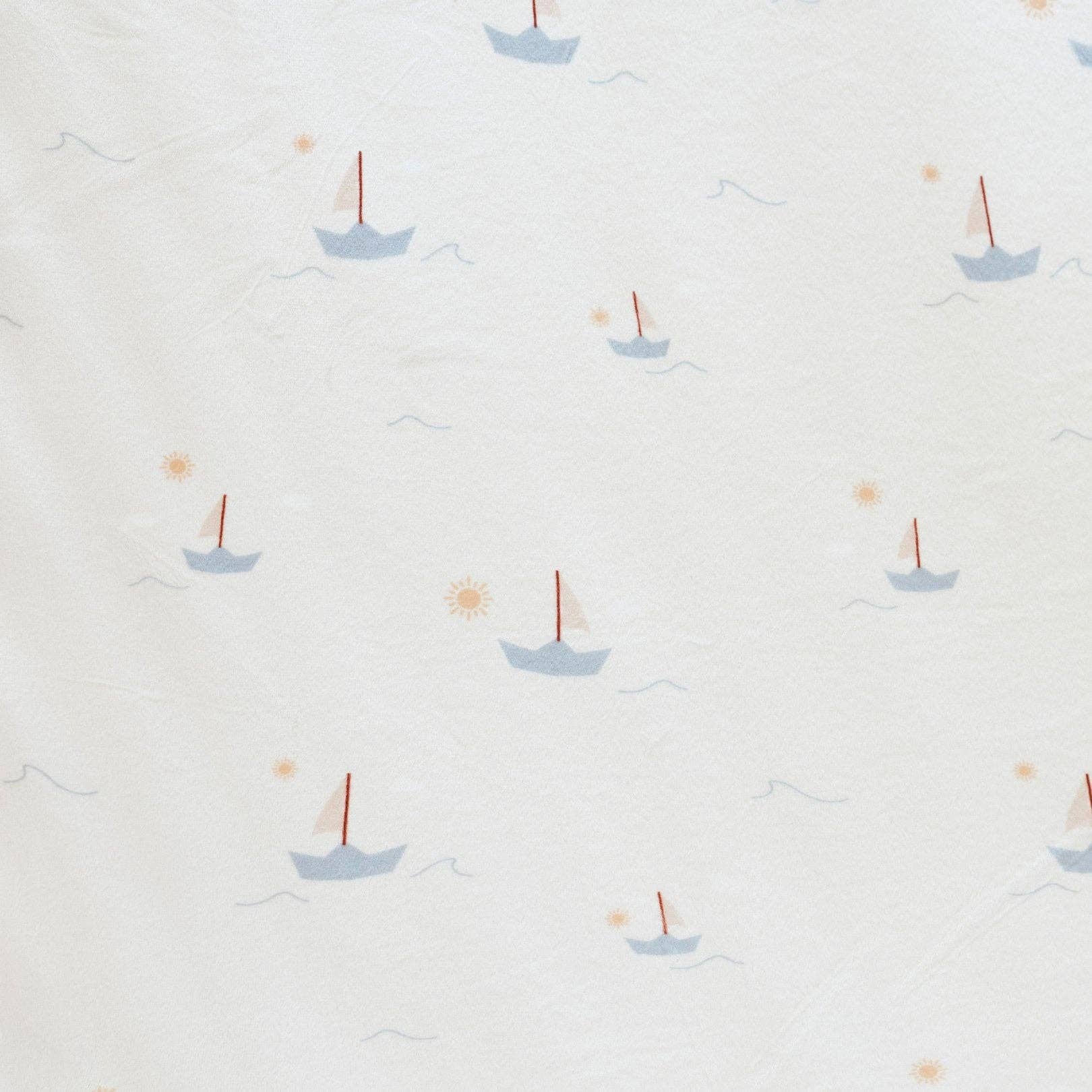 Sail Boat Minky Stretch Luxe Swaddle Blanket - Market 12