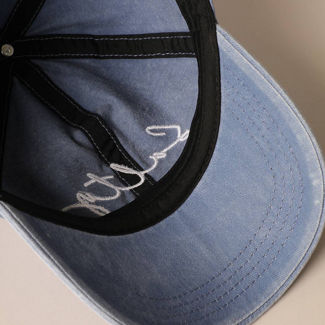 Salty Lettering Embroidery Baseball Cap: CLAY, One Size - Market 12