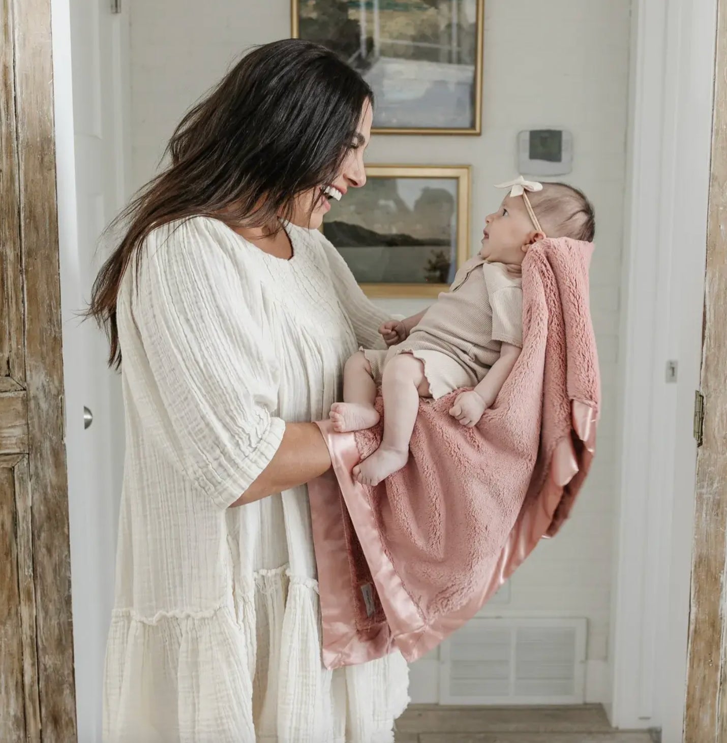 Saranoni Blanket with Satin Boarders - Market 12