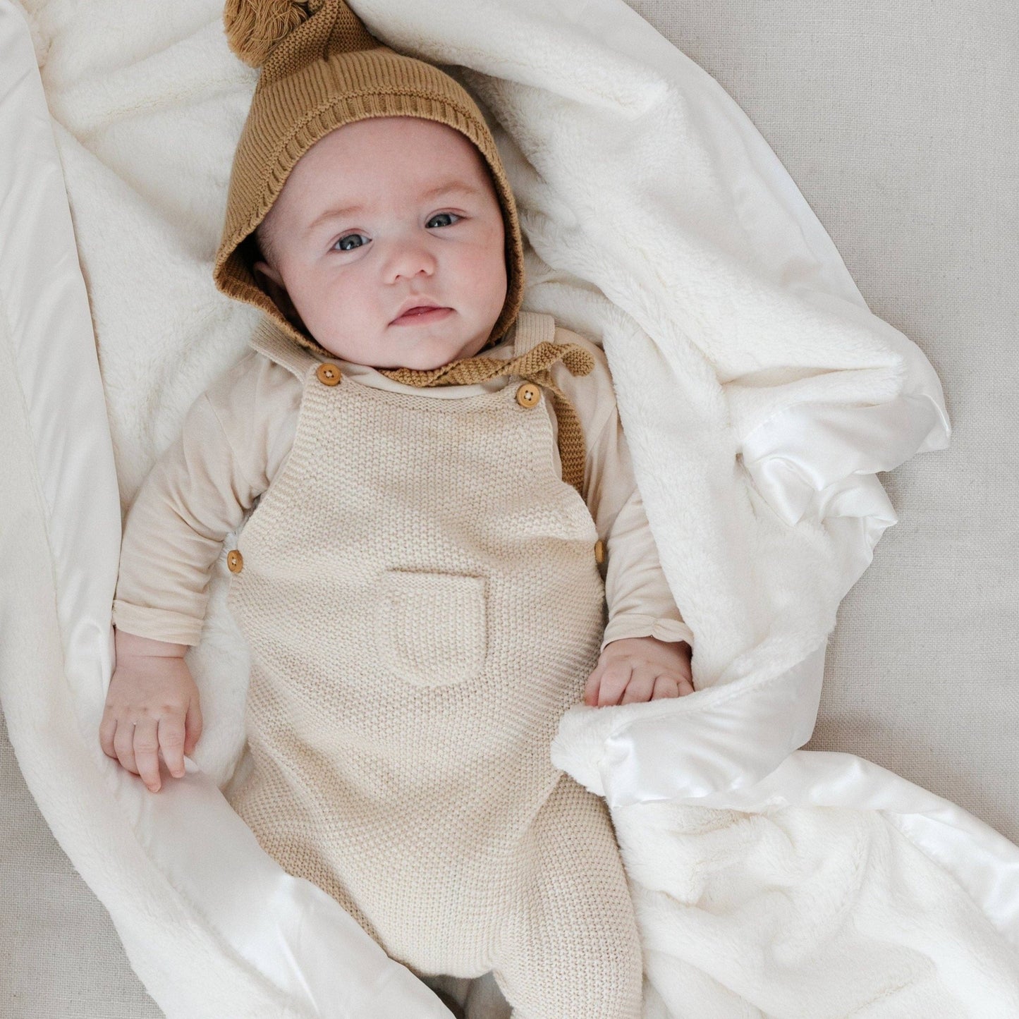 SATIN BORDER RECEIVING BLANKETS: Cedar - Market 12