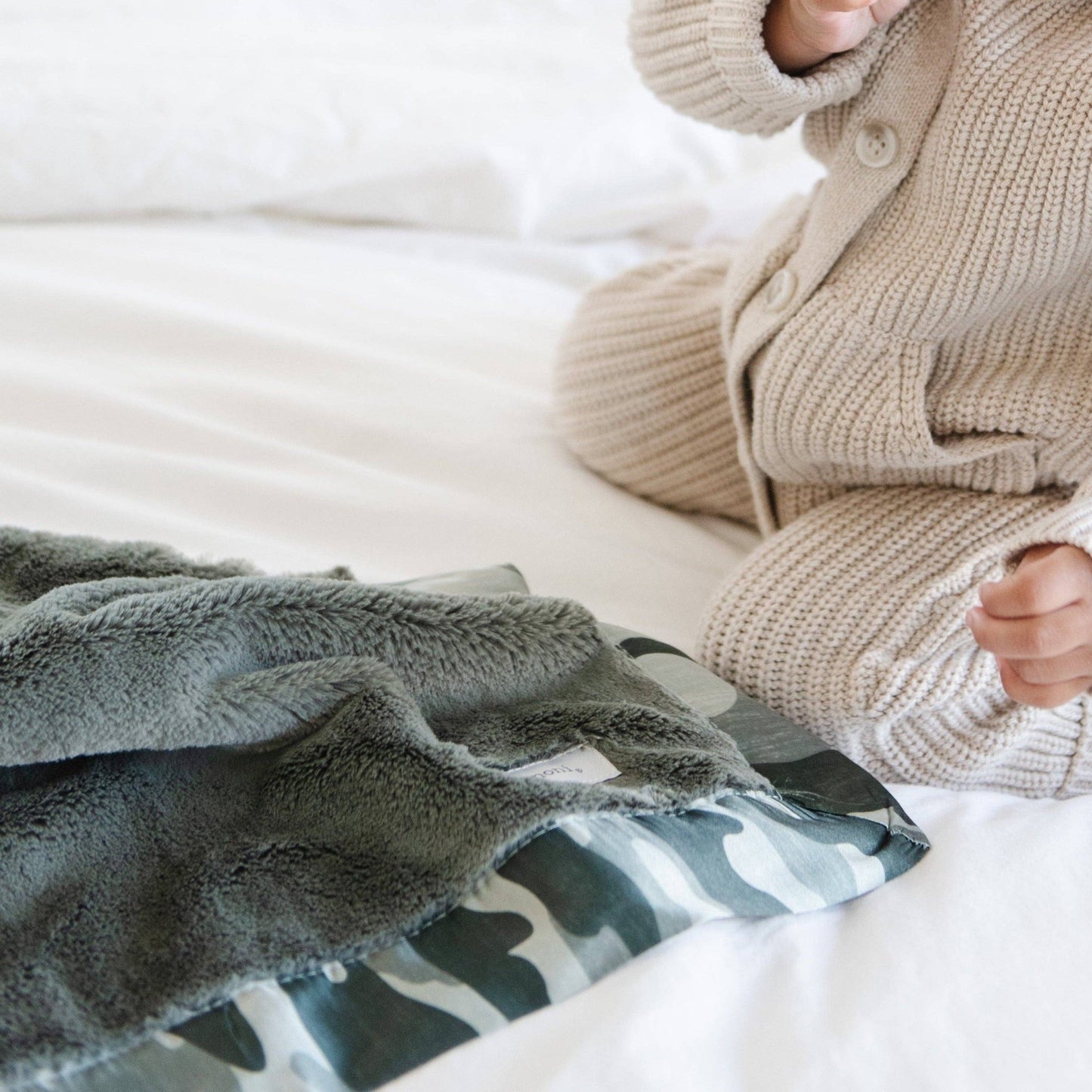 SATIN BORDER RECEIVING BLANKETS: Dusty Peach - Market 12