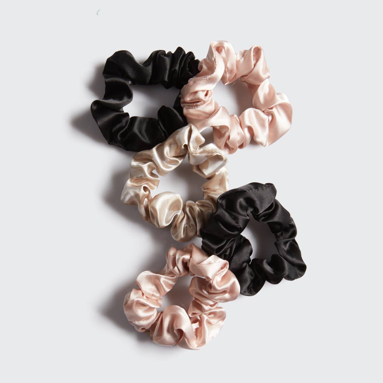 Satin Sleep Scrunchies 5pc - Assorted - Market 12