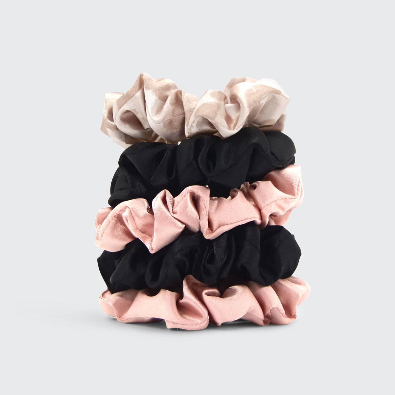 Satin Sleep Scrunchies 5pc - Assorted - Market 12