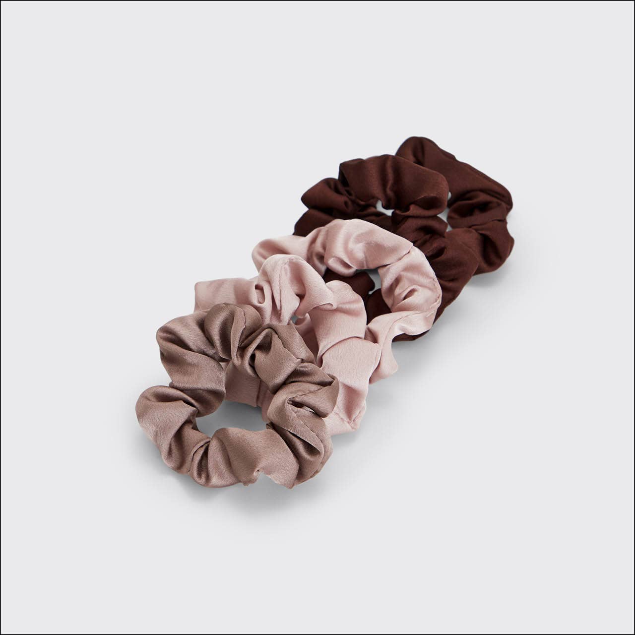 Satin Sleep Scrunchies 5pc - Cameo - Market 12