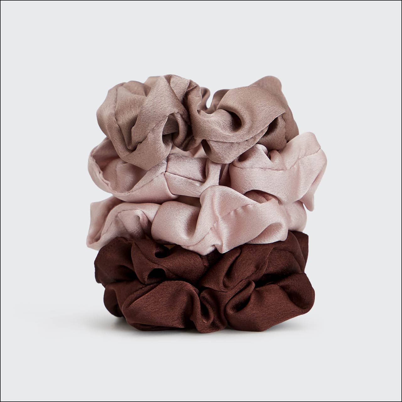 Satin Sleep Scrunchies 5pc - Cameo - Market 12